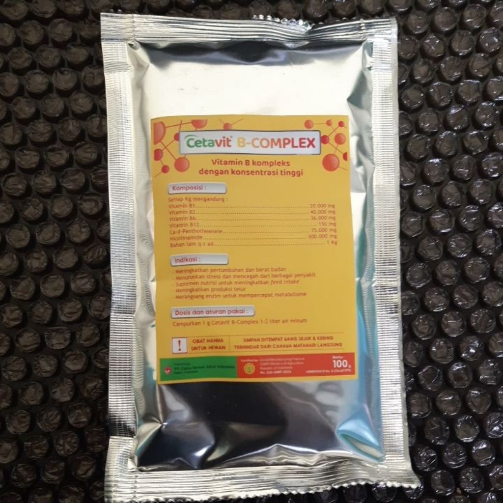Cetavit B Complex / B Complex Vitamin Hewan 100 gr