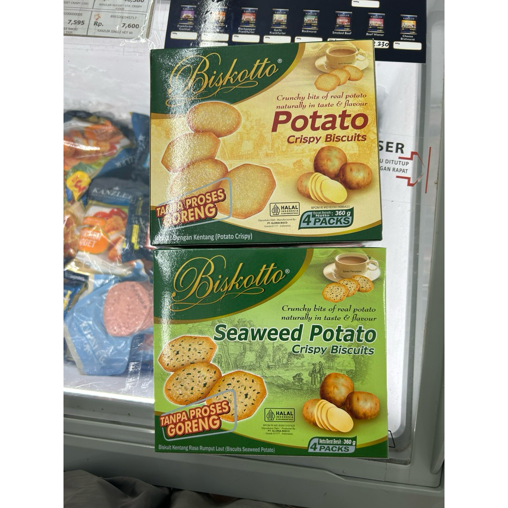 Biskotto Potato Crispy Biscuits 360gram