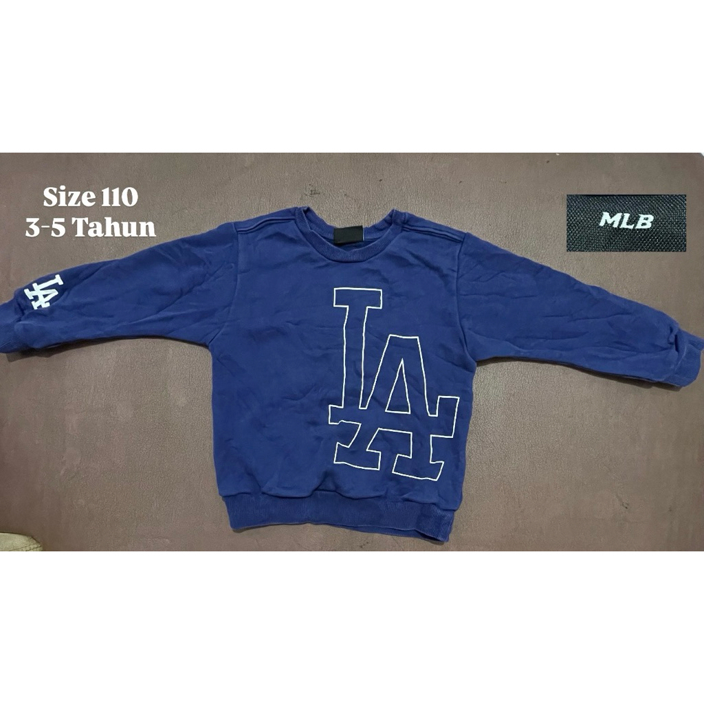 Atasan Crewneck Navy Anak Laki-Laki Usia 3-4 Tahun / Atasan Lengan Panjang Anak Cowok 4 Tahun / OOTD