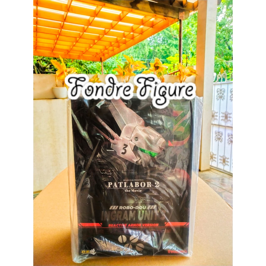 ORIGINAL THREEZERO 1/35 SCALE FIGURE PATLABOR 2 THE MOVIE ROBO-DOU INGRAM UNIT 3 REACTIVE ARMOR VERS