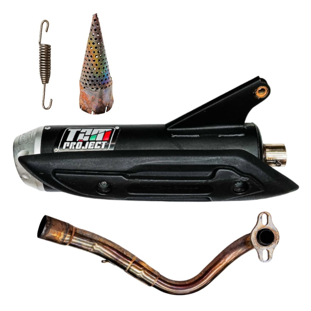 [BEKAS 100% ORI] KNALPOT / KENALPOT / MUFFLER TZM PROJECT RACING NON SS PRO FULL SYSTEM HONDA BEAT F