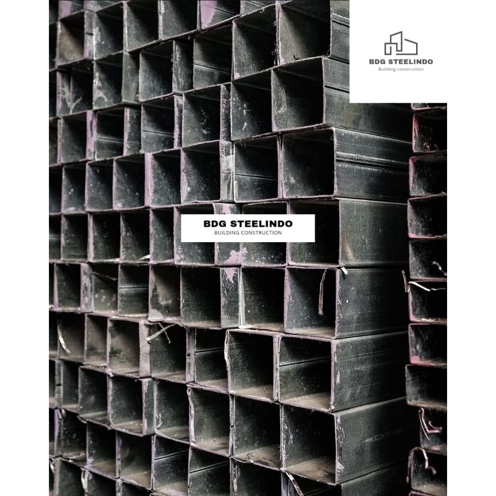 Besi Hollow hitam 5x5/besi holo hitam 50x50 FULL