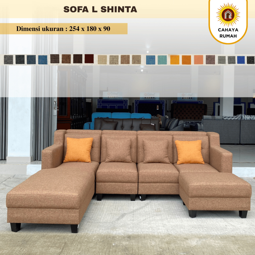 Cahaya Rumah Jalan Baru - Sofa L Shinta - Pilihan Formasi - Sofa Ruang Tamu - Sofa Santai - Sofa Min