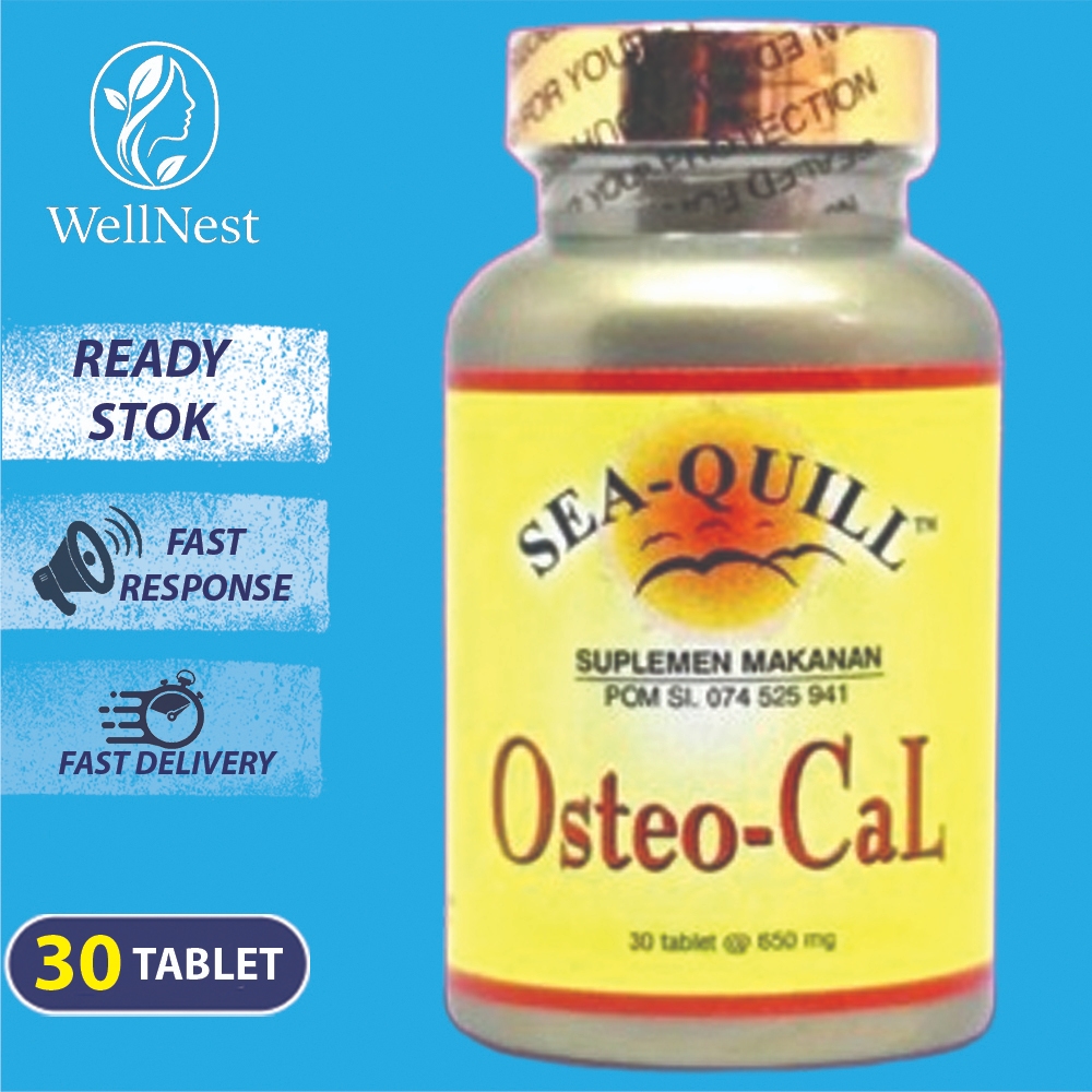 Sea Quill Osteocal 30 Tablet Suplemen Untuk Menjaga Kesehatan Tulang Osteoporosis