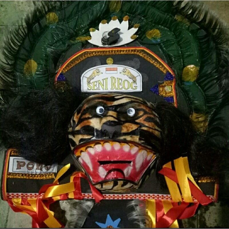PROMO HOT SALE Topeng Bulu Besar / Topeng Reog Bulu Besar / Topeng Reog Ponorogo