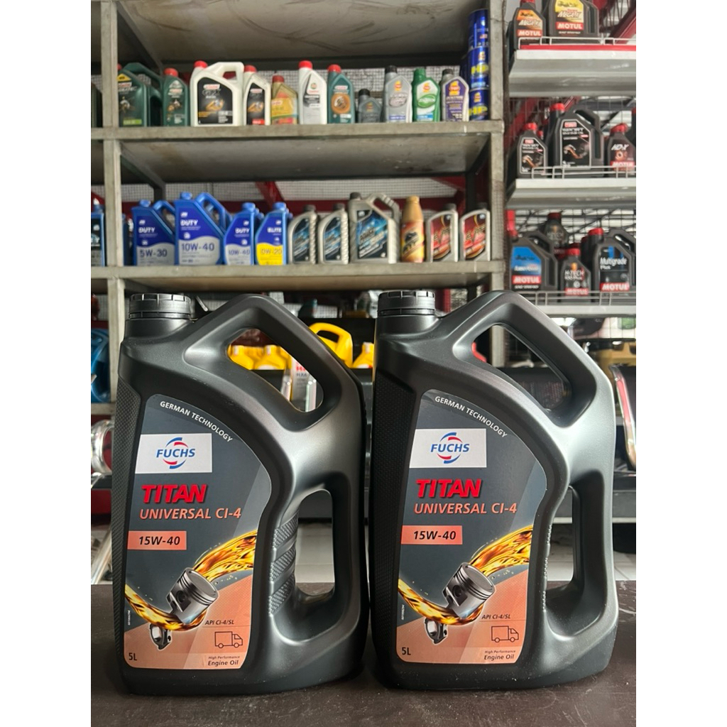 Oli Fuchs Titan Universal CI-4 SAE 15w-40 Kemasan 5Lt
