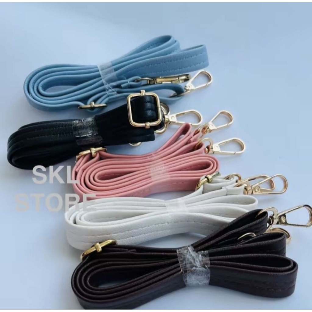 Tali selempang tas wanita bahan kulit sintetis wanita