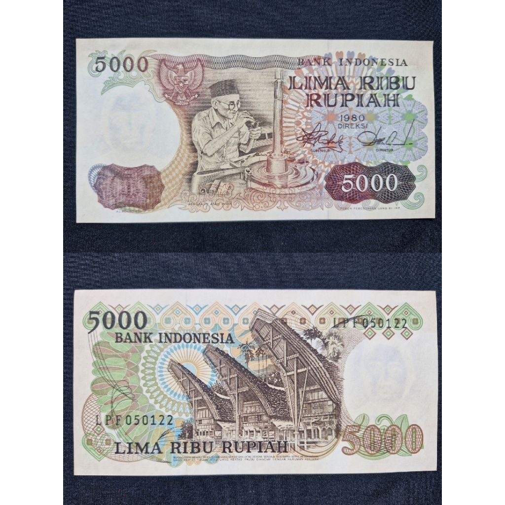 Koleksi Uang Kuno Asah Intan 5000 tahun 1980