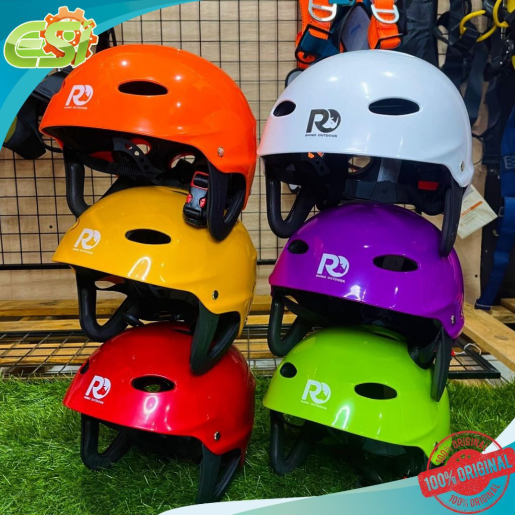 helm safety rafting arung jeram kayak reacue outbound flyingfox skateboard kualitas terbaik