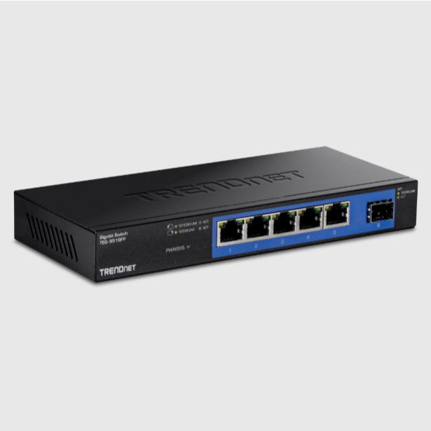 TRENDNET TEG-S51SFP 5-Port Gigabit Switch with SFP Slot