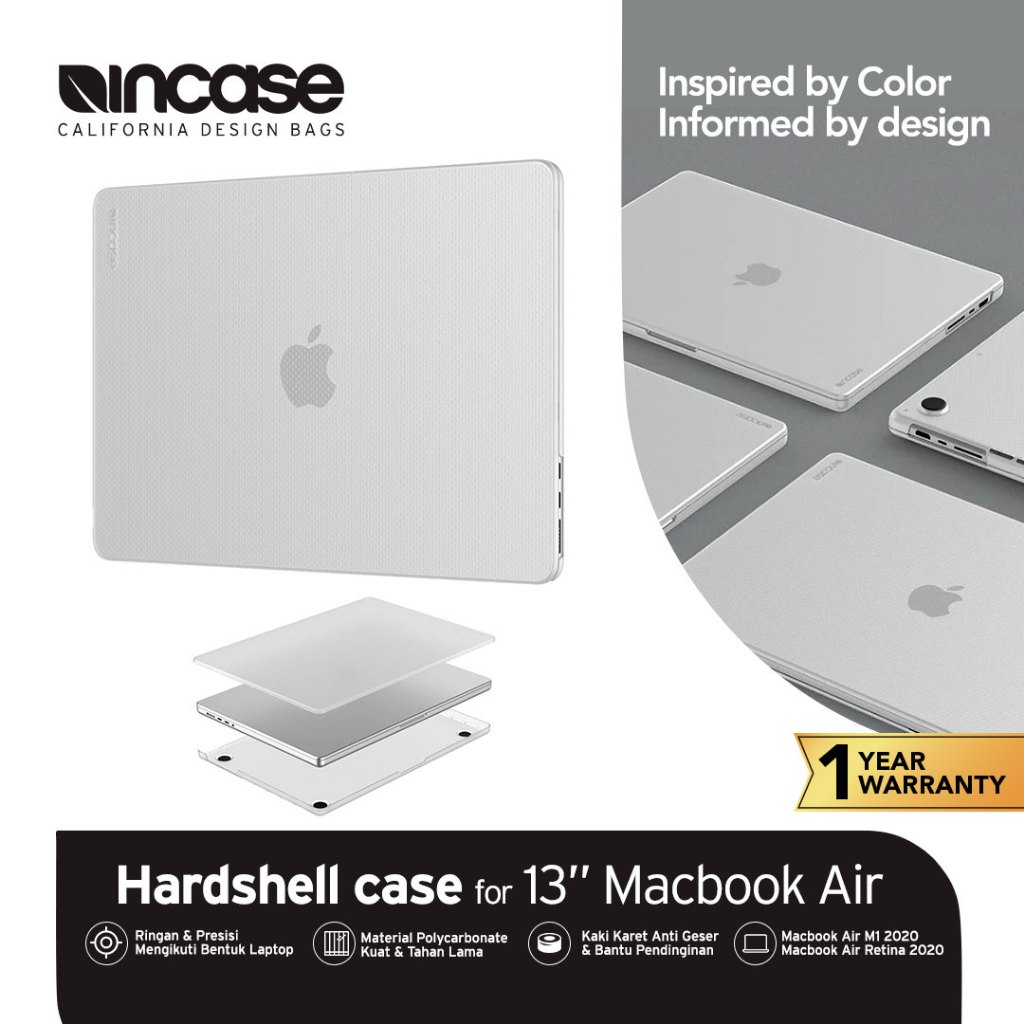 Incase - Casing Apple Premium for  MacBook Air 13" M1/ MacBook Air with Retina 2020 Hardshell Dots  