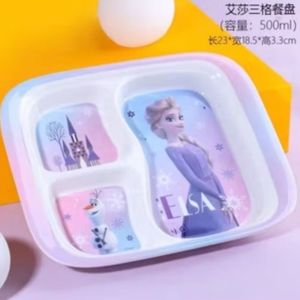 SERBA - piring melamin sekat karakter frozen melamine cantik