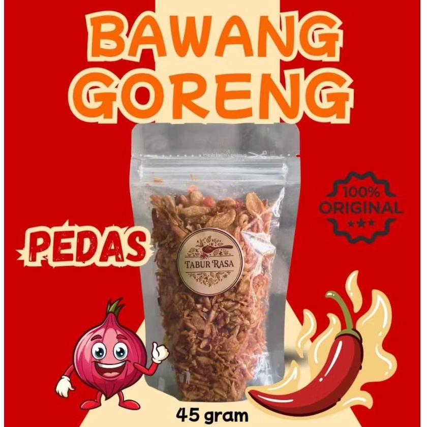 Siwang Terasi Bawang Goreng Pedas Asli Sumenep Tanpa Campuran Tepung Sambal Tabur Teman Nasi Lauk In