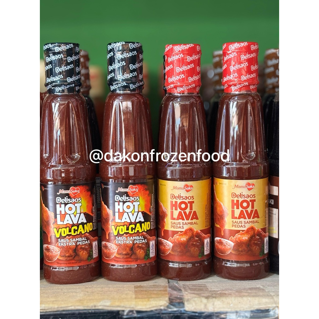 Delisaos Saus Hot Lava & Hot Lava Volcano 160ml