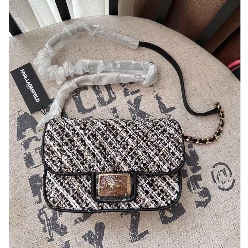 kl karl lagerfeld agyness LH0EI502 sling bag tweed