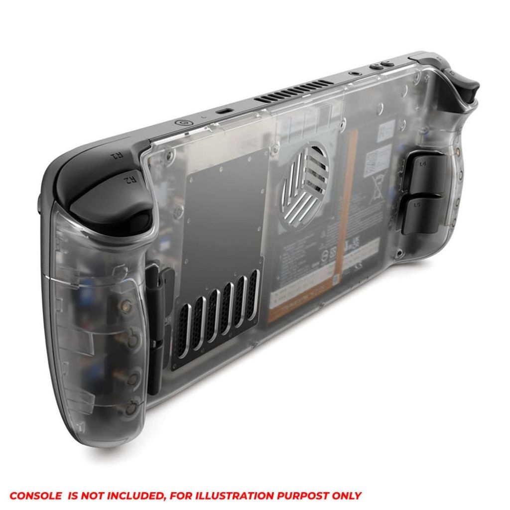 Transparent Back Plate for Steam Deck/ Steam Deck OLED (Clear)