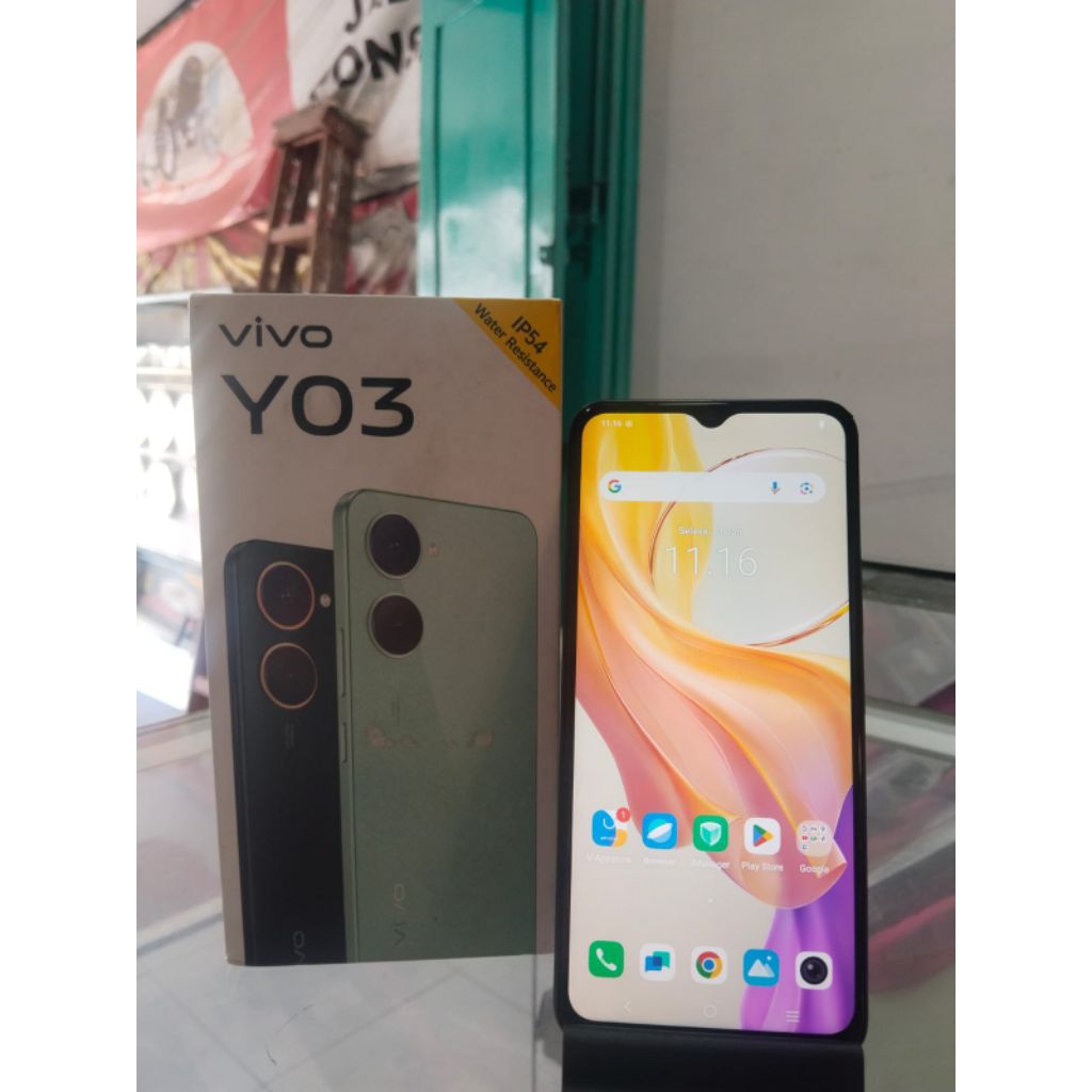HP SECOND MURAH BERGARANSI VIVO Y03 RAM 4+4/128 KOTAK