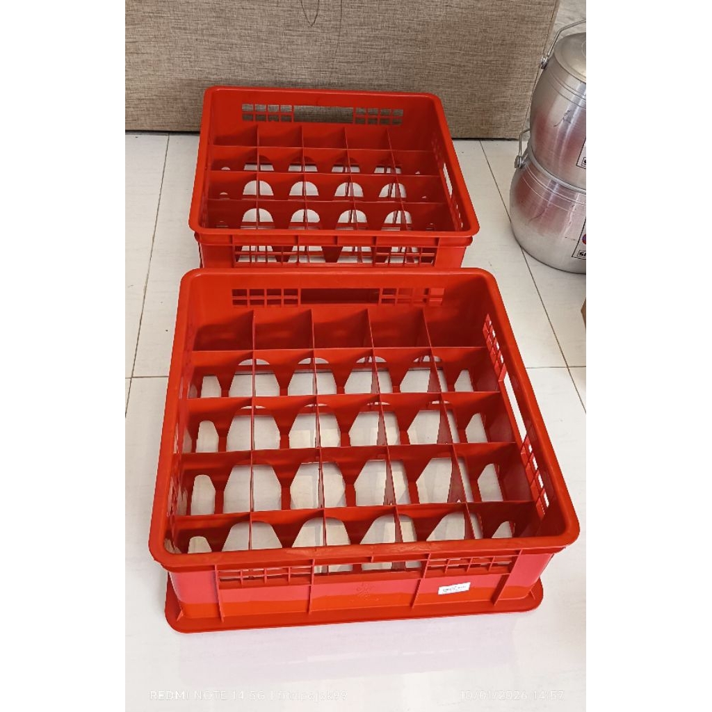 Krat Gelas isi 25/krat gelas plastik/keranjang gelas