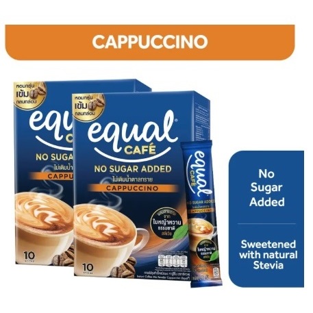 Equal Cafe Cappuccino No Sugar Added 15 Gr per Sachet