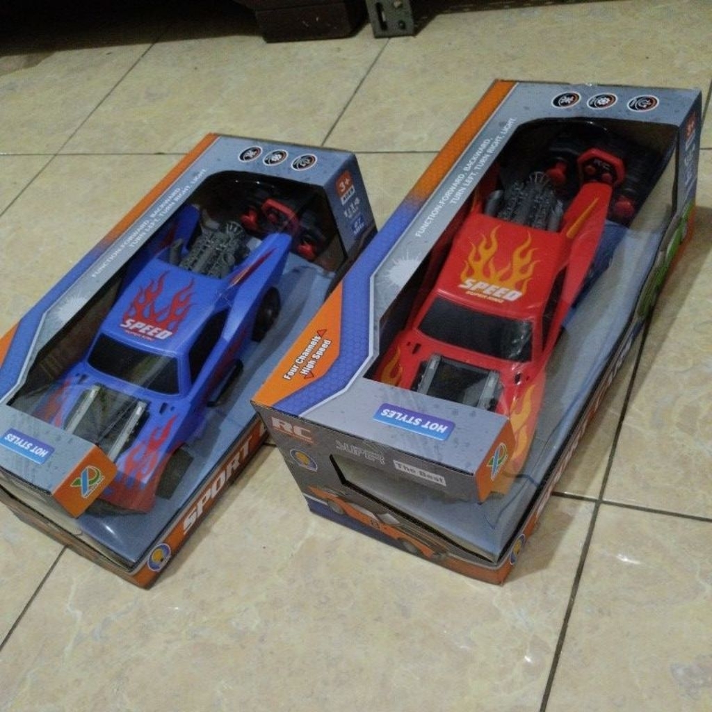 oketoys mainan remote mobil sedan RC road extreme sport car speed super king