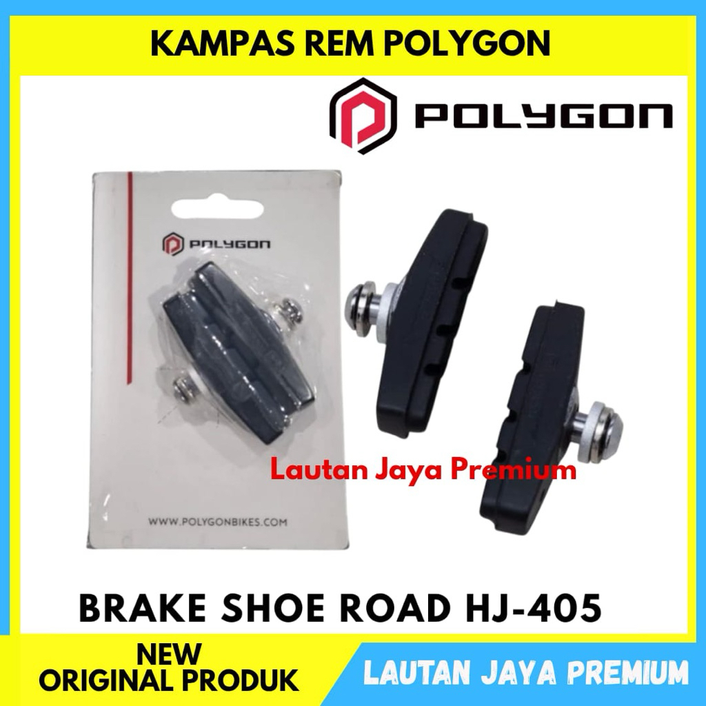 POLYGON BRAKE SHOE ROAD HJ-405 Kampas Karet Rem U Brake Sepeda Balap