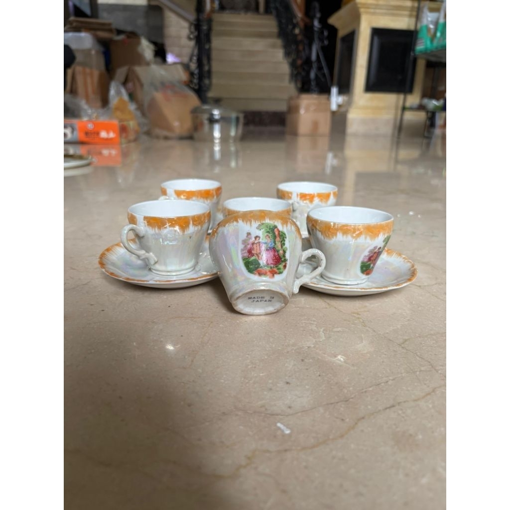 set gelas teh keramik mewah jepang