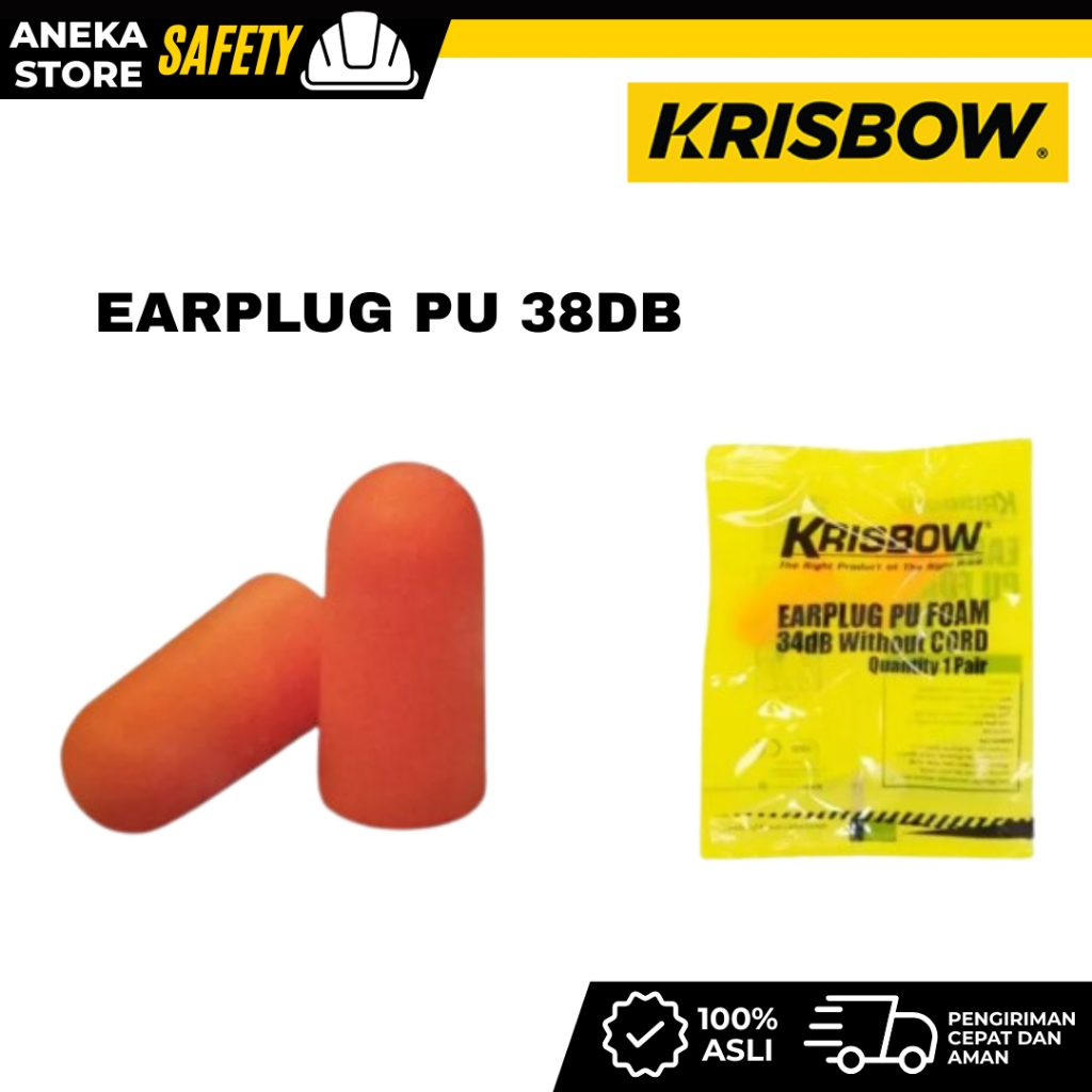 Krisbow Set Earplug Busa Polyurethane 1 Pasang