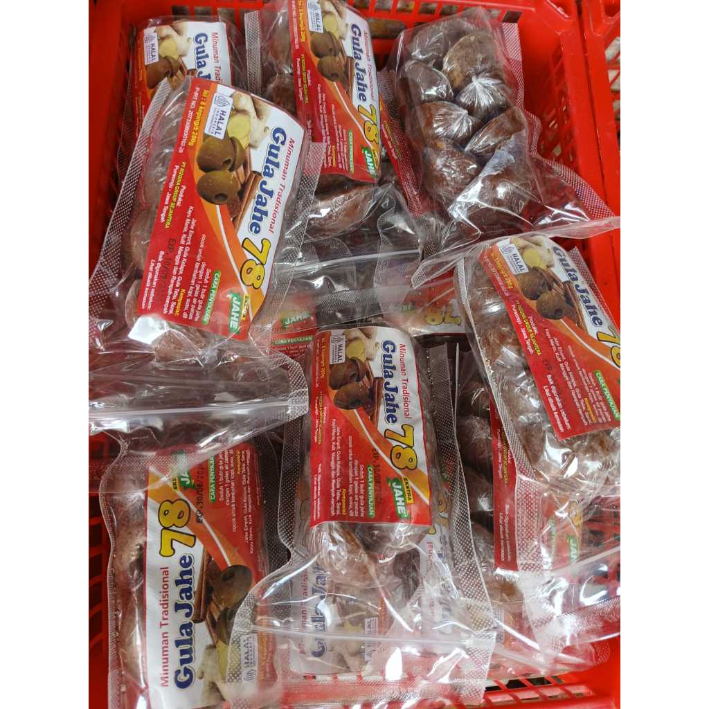 Gula Jahe 78 Ekstra Jahe Minuman Kesehatan Tubuh Isi 8 Butir Gula Jahe Siap Seduh