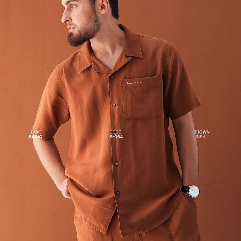 SAMASE S064 Kemko Pria Lengan Pendek | Kemko Basic Muslim Premium
