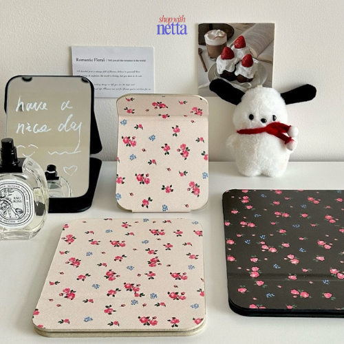 Cermin Lipat Kecil Motif Aesthetic Portabel - Cermin Travel - Cermin Meja Rias Berdiri Mahasiswa Asr