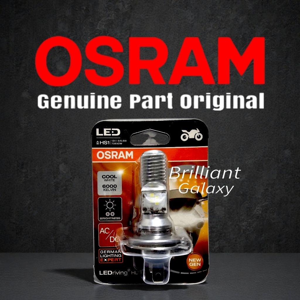 Bohlam Halogen / LED OSRAM Original - Lampu Motor - HS1 / H4