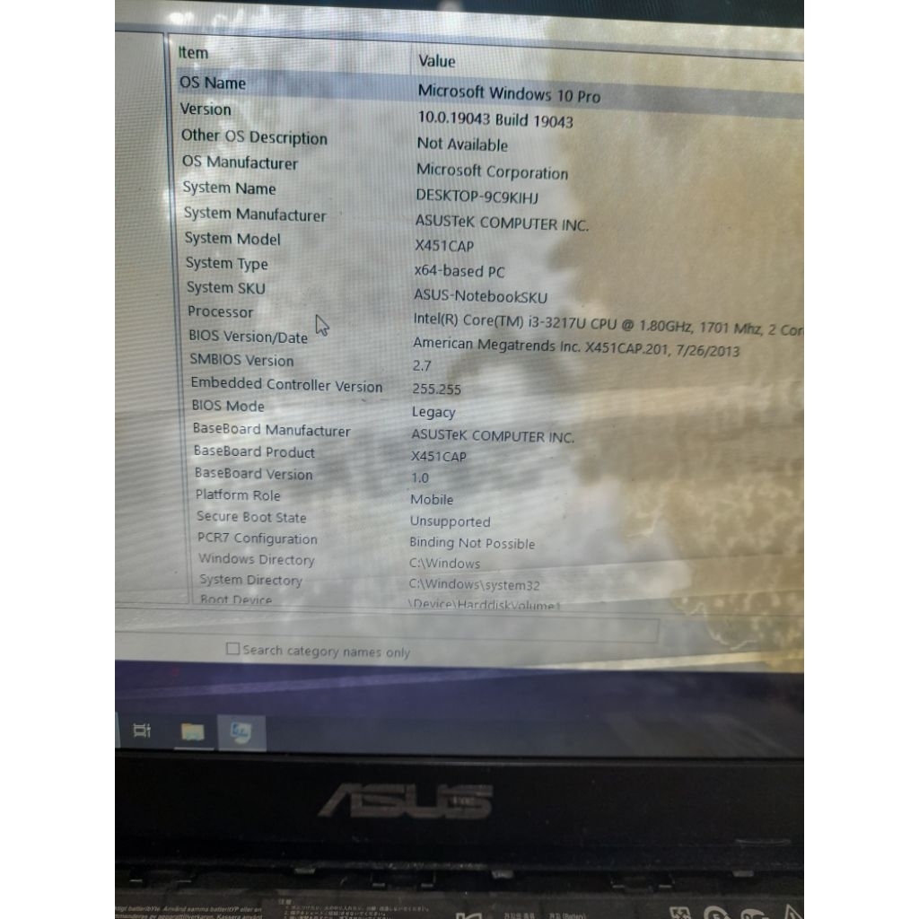 MOTHERBOARD MAINBOARD LAPTOP ASUS X451CA INTEL CORE I3 - GEN 3