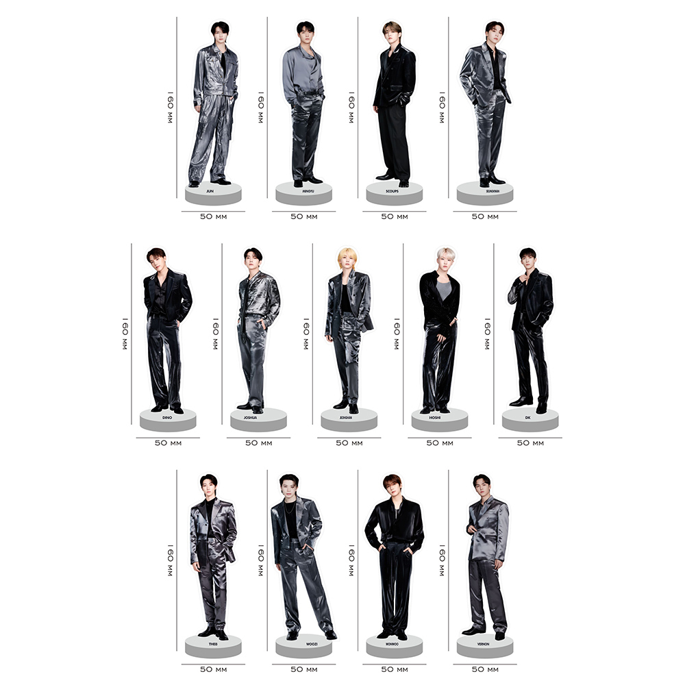 Standee Figure acrylic stand Seventeen world tour right here in goyang