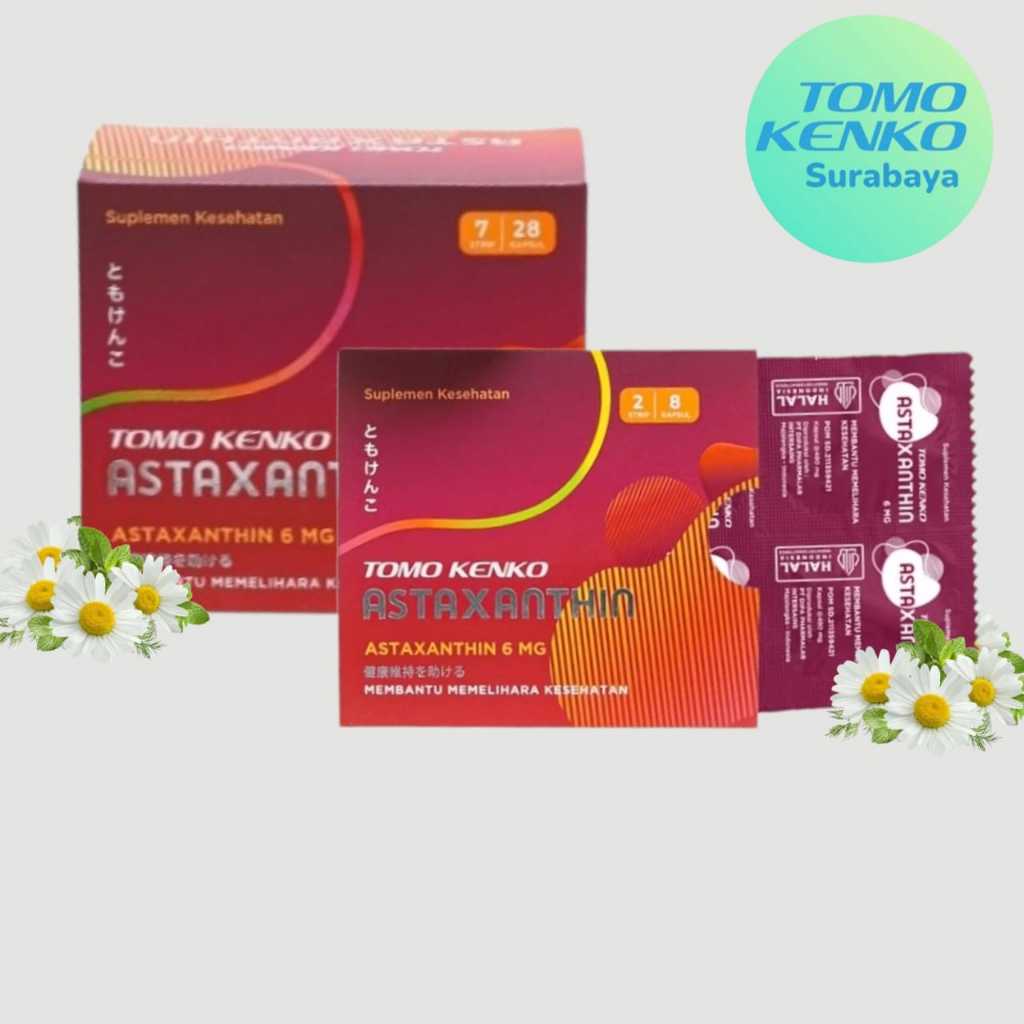 Tomo Kenko Astaxanthin 6 mg  | Daya Tahan Tubuh | Suplement Vitamin Kesehatan