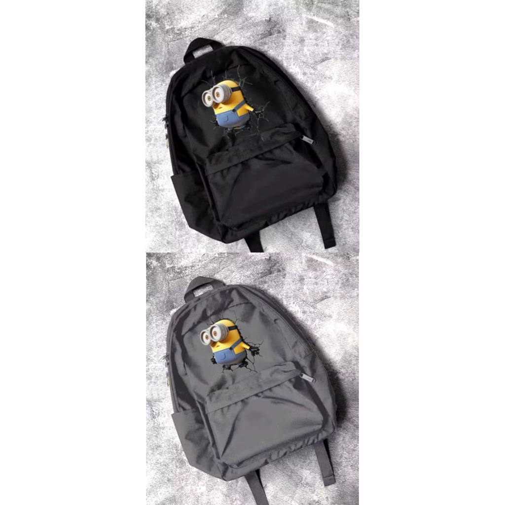 Tas Ransel Pria/Wanita Unisex Motif Minions cocok Untuk Anak SD SMP SMA Kuliah Tas Kece 2026