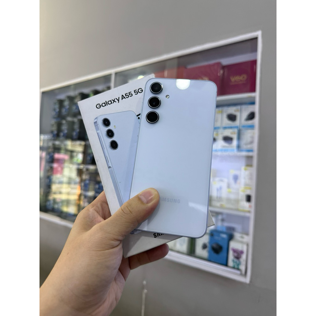 Samsung A55 5G Ram 12/256GB Second Fullset Original Bekas Resmi