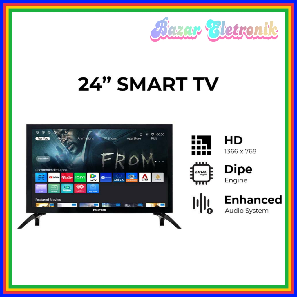 LED POLYTRON PLD 24CV1869 / LED POLYTRON 24CV1869 / LED POLYTRON 24 INCI / SMART TV / LED POLYTRON