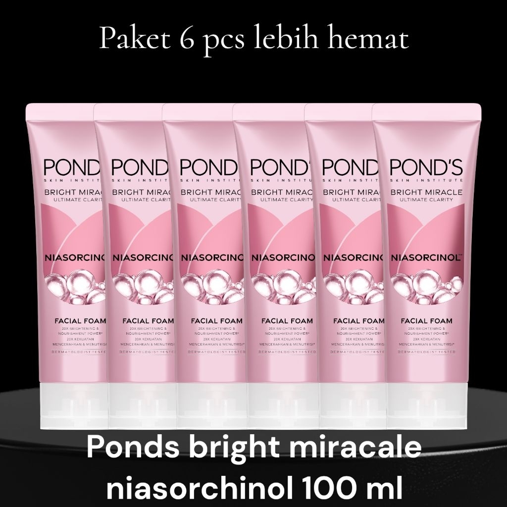 PAKET 6 PCS - Ponds bright beauty niasorchinol 100 gr