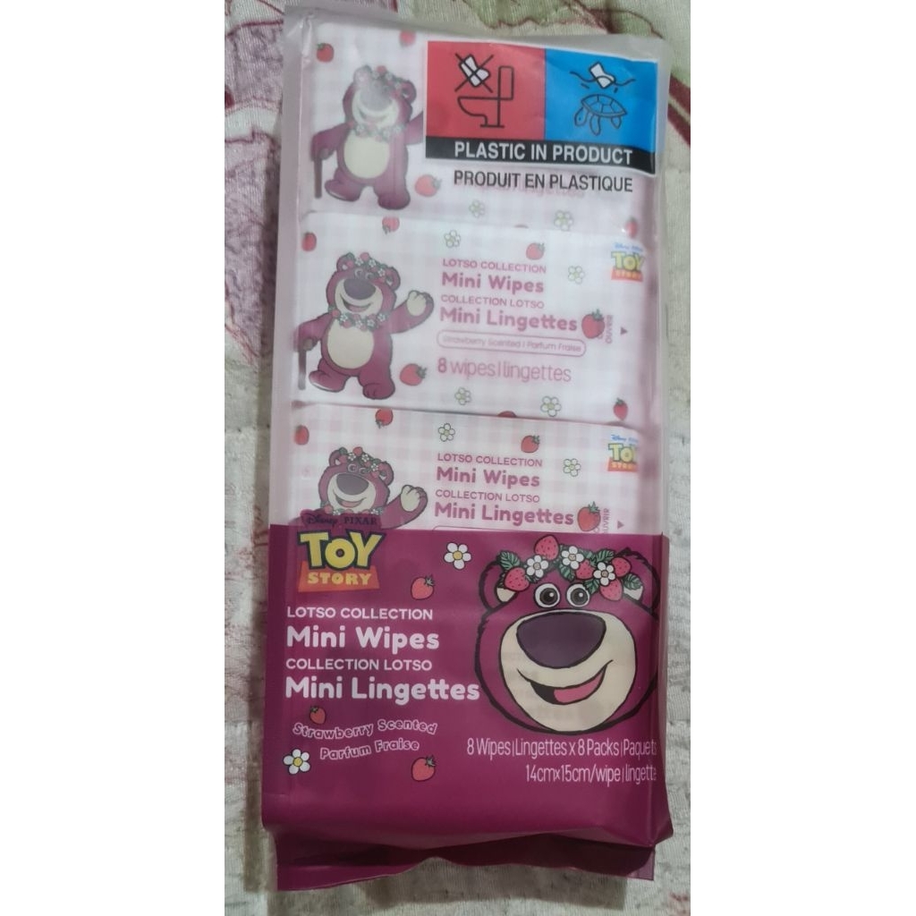 Miniso x Lotso Collection Mini Wipes Tisu Basah