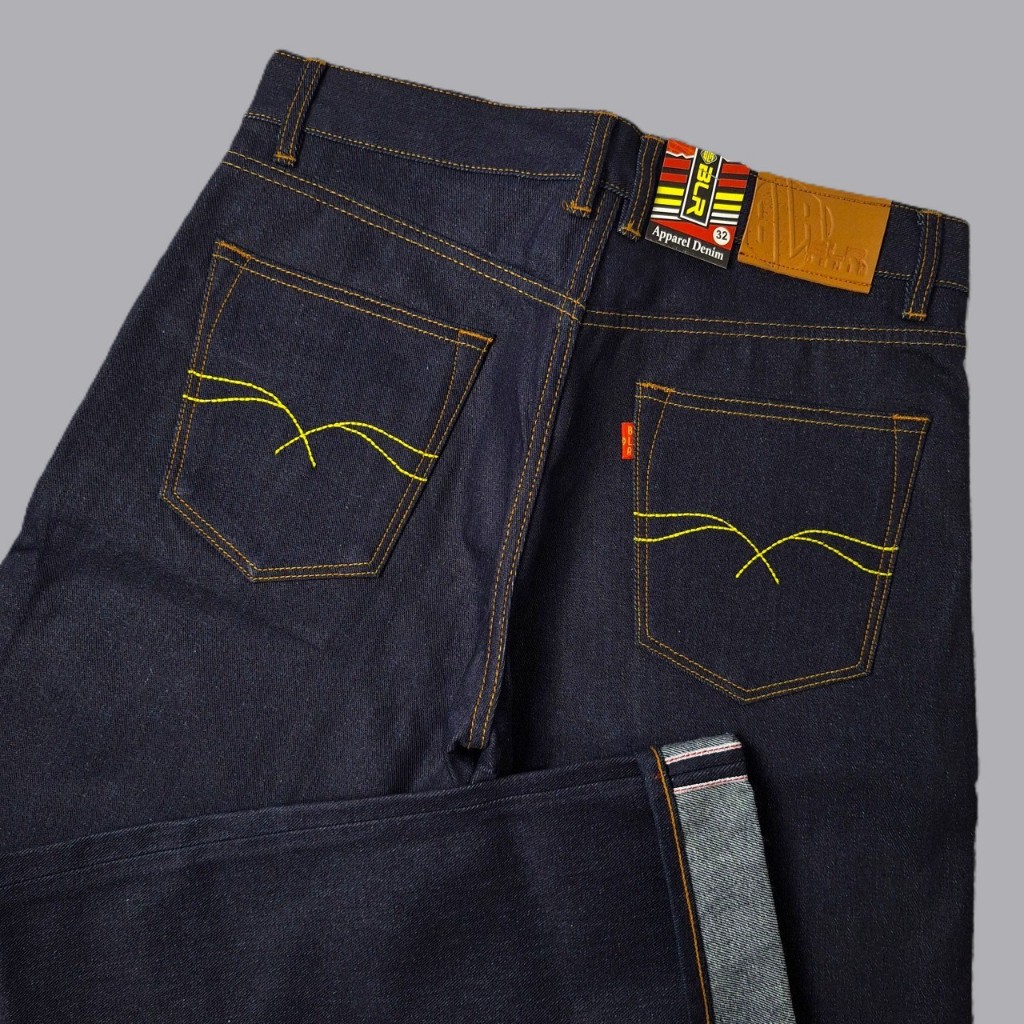 BLR Denim -  Celana Raw Denim Selvedge Accent redline , Selvedge Accent , Celana Denim Pria Selvedge