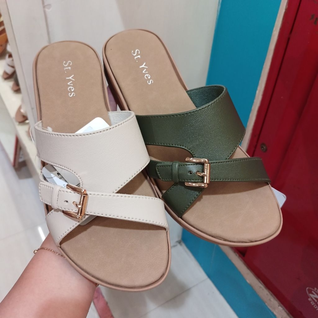 sandal wanita flat sol 2cm ST.YVES ori dari matahari