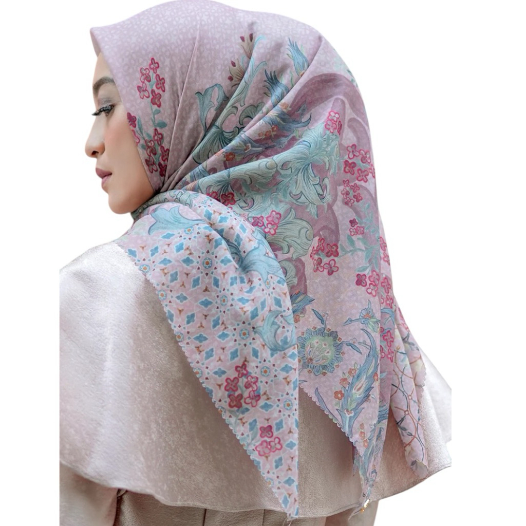Buttonscarves The Topkapi Series Voile Square - Hijab Jilbab Segiempat Original Scarf Premium