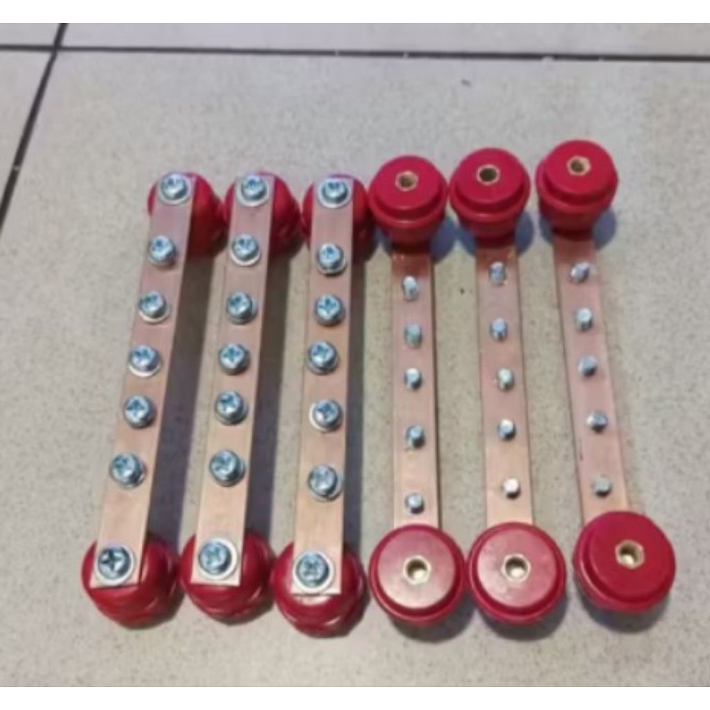 busbar tembaga murni 2mm x 15mm x 15cm koplit