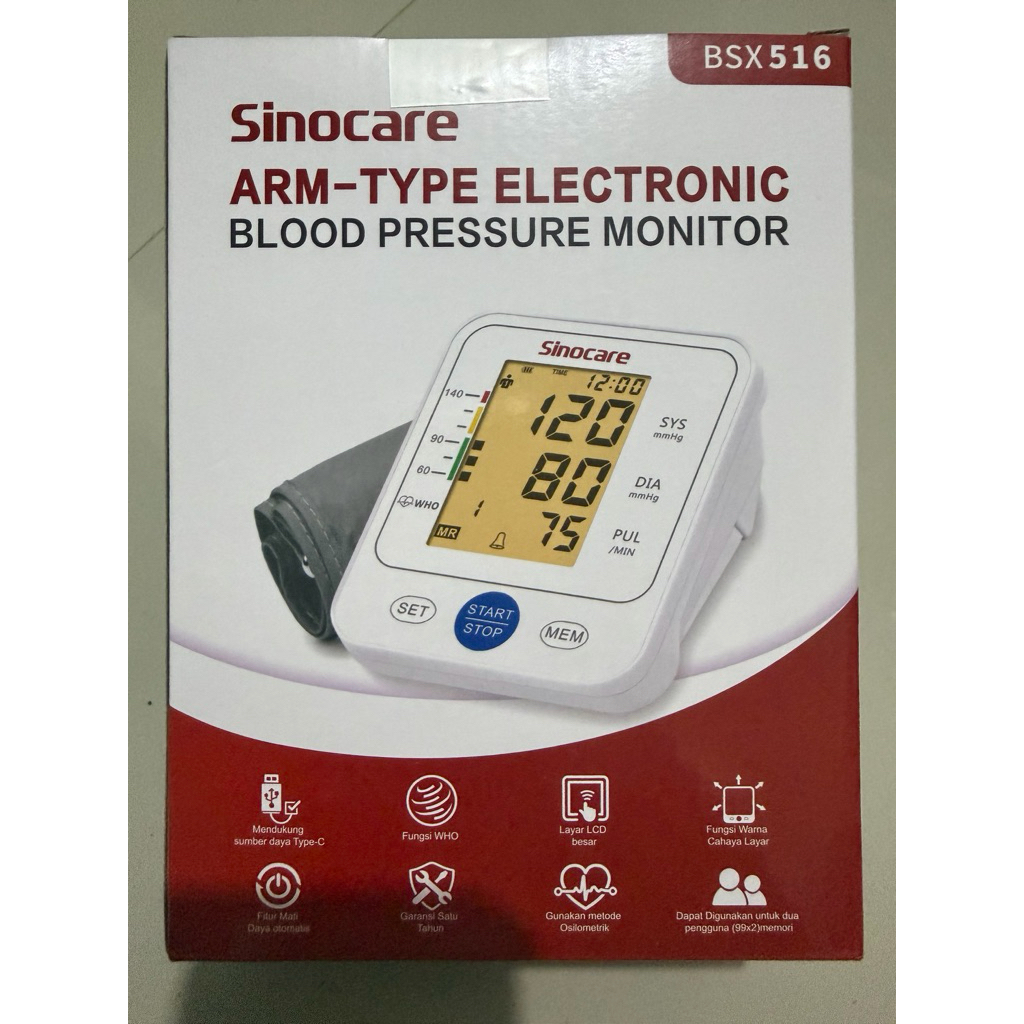 Sinocare BSX516 Tensi Digital