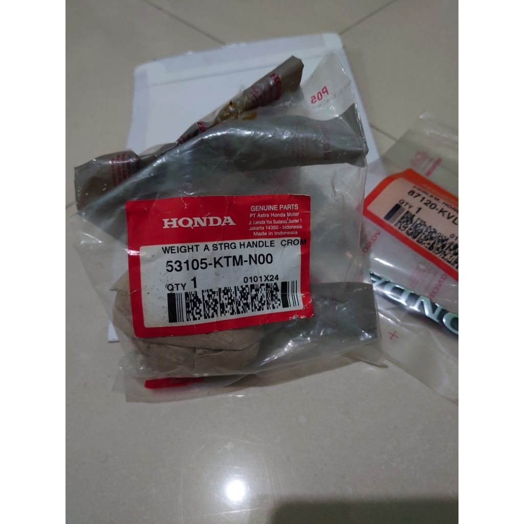 Jalu stang Supra X 125 Chrome 53105-KTM-N00