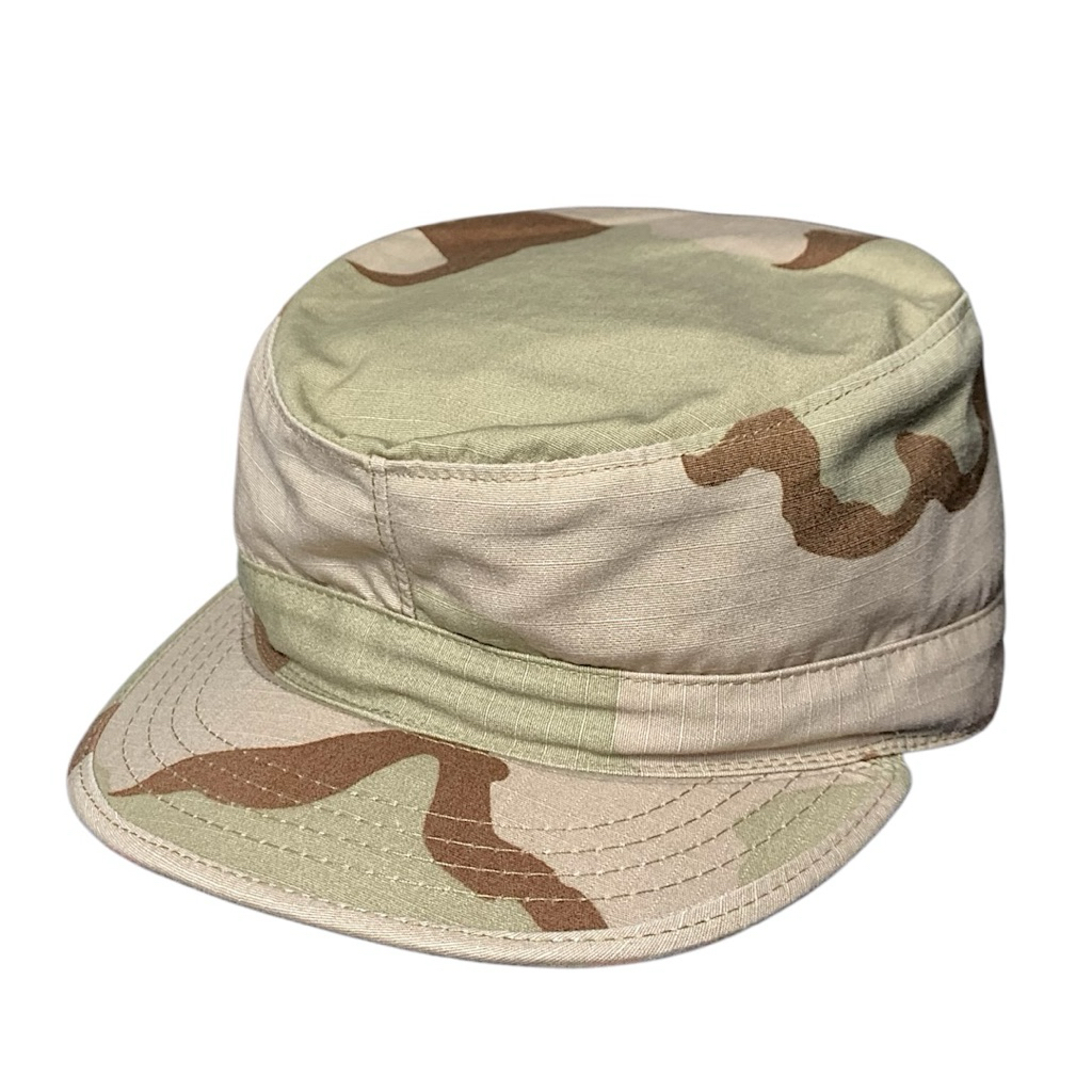 • USGI 3-Color Desert Camo Patrol Cap BDU Ripstop DCU Hat