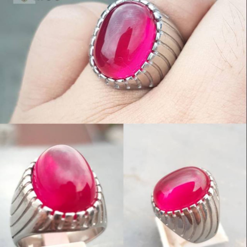 Batu akik merah delima Bangkok super jumbo garansi harga termurah HQ super crystal l