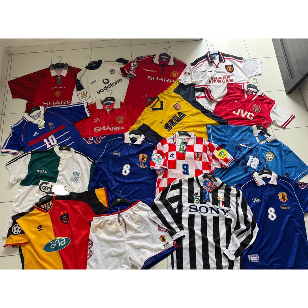 paketan jersey bola 90s 00s 80s original