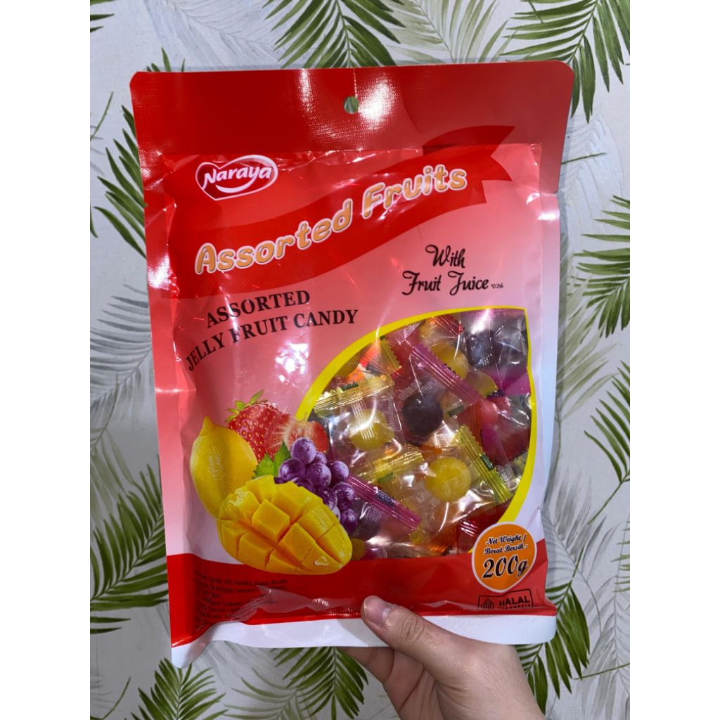 NARAYA ASSORTED JELLY FRUIT CANDY 200g