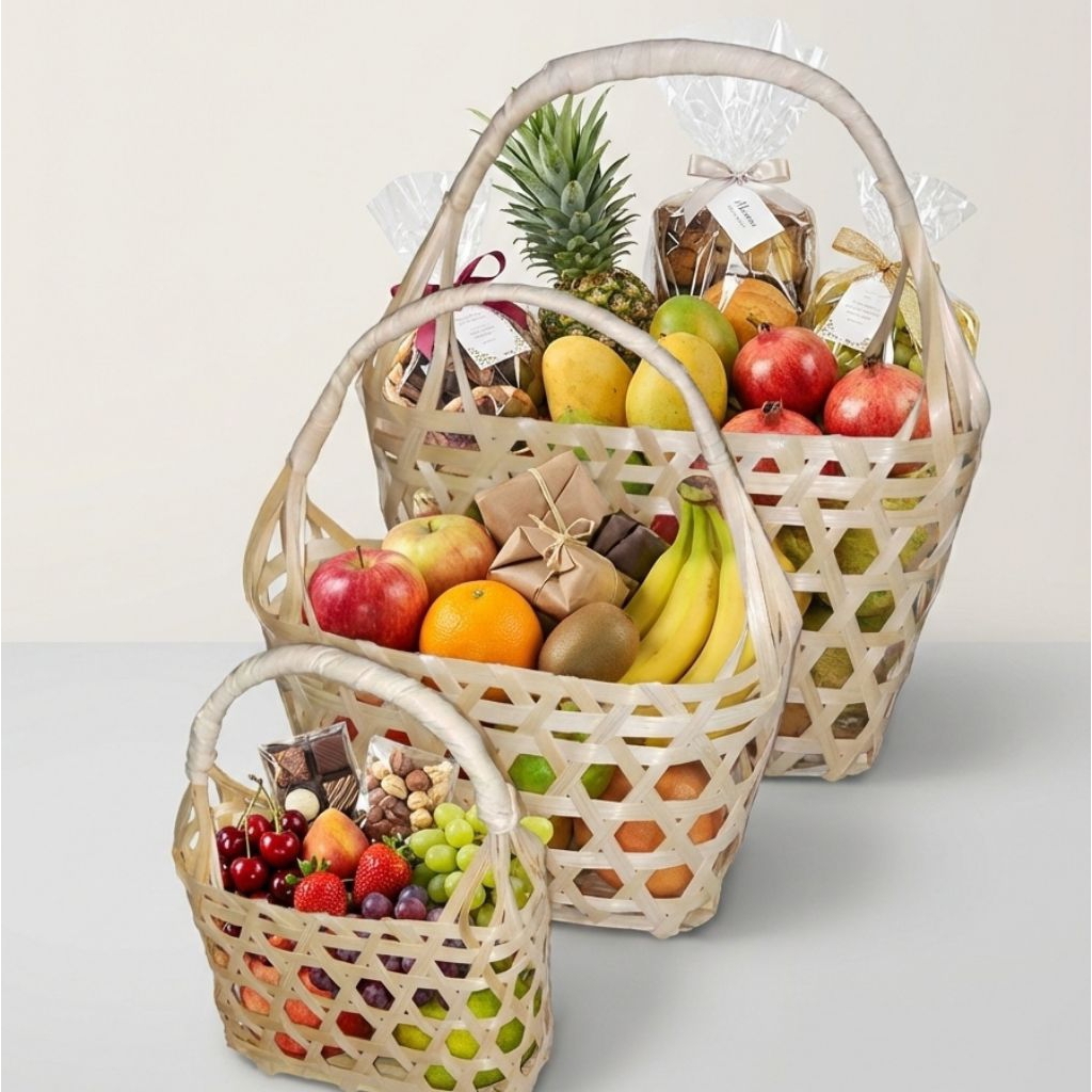 Tas Keranjang parcel serbaguna, Tas THR, Parcel buah, Tas hantaran pernikahan, Tas hantaran seseraha